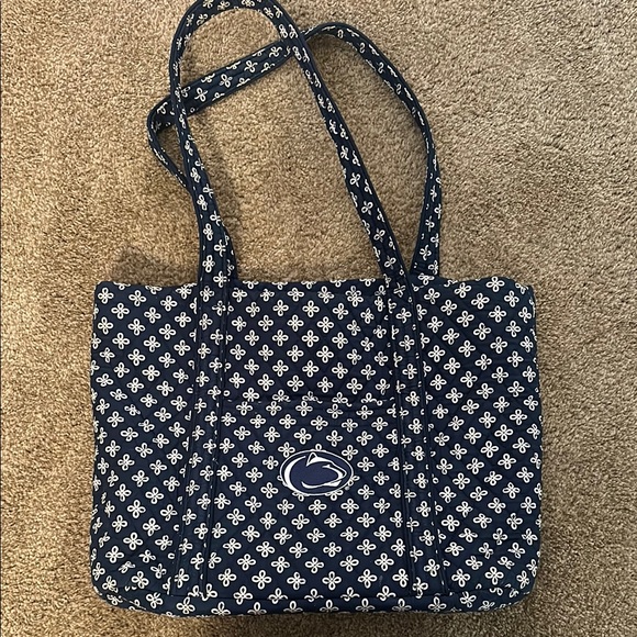 Vera Bradley Blue and White Quilted Tote Bag - Picture 1 of 3